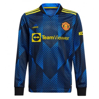 Men's adidas Blue Manchester United 2021/22 Third Replica Jersey