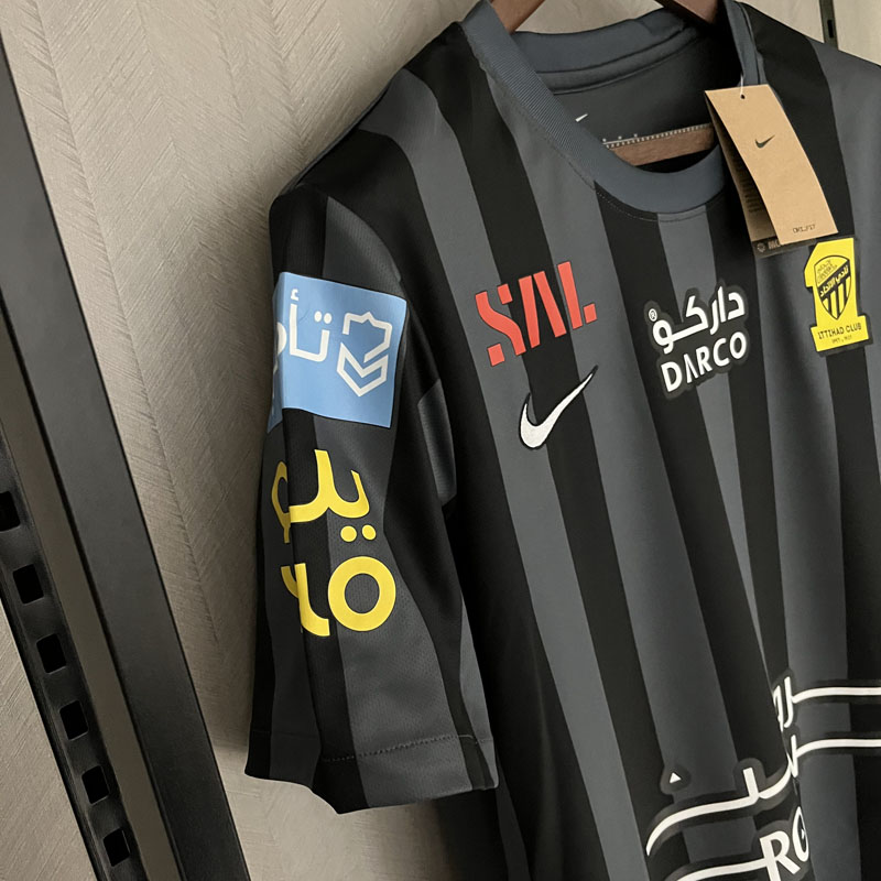 2023-24 Jeddah United Tricou Deplasare Negru 3