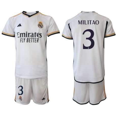 Real Madrid 2023-24 Tricou Acasa Éder Militão Number 3