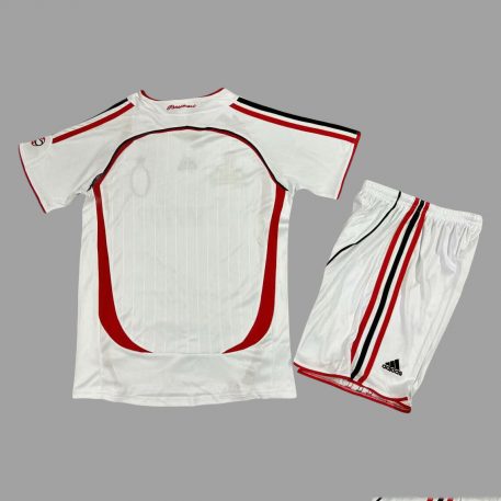 06 07 AC Milan Tricou Deplasar Alb Pentru Copii KIT