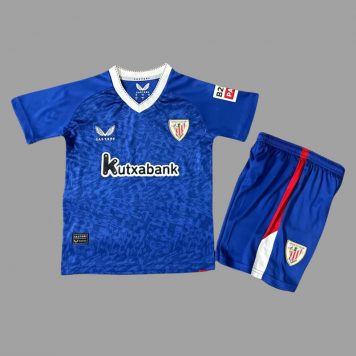 24 25 Bilbao Athletic Tricou Deplasare Albastru Pentru Copii