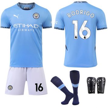 2024 25 Manchester City Tricou Acasa RODRIGO 16 Printing